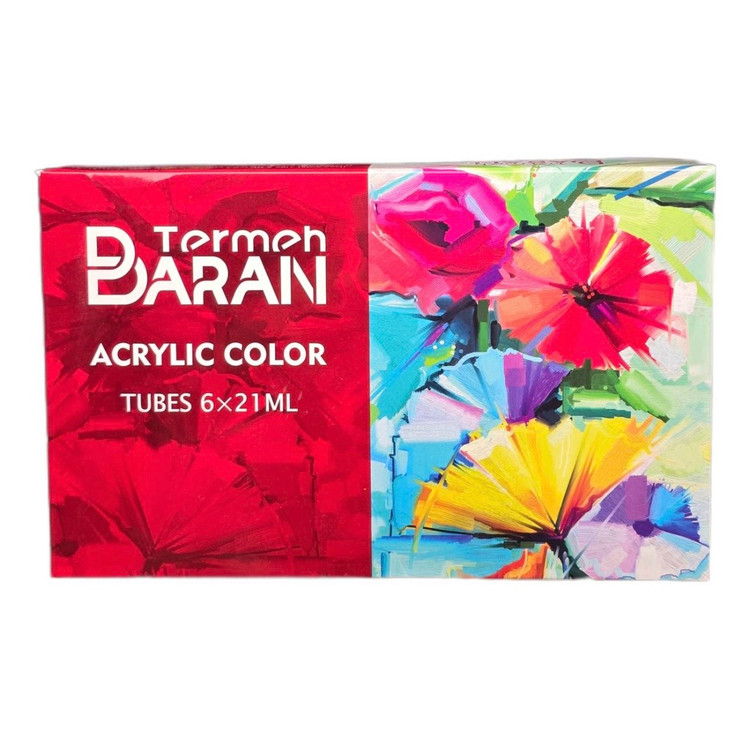 اکریلیک ۶ رنگ ۲۱ میل ترمه باران